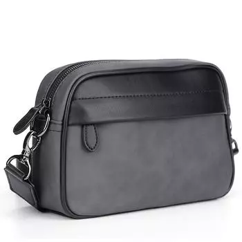 Мужская повседневная сумка через плечо, маленькая квадратная сумка-слинг для деловых поездок (серый)