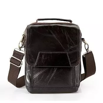 Мужская повседневная сумка из натуральной кожи для планшета, модная сумка через плечо через плечо