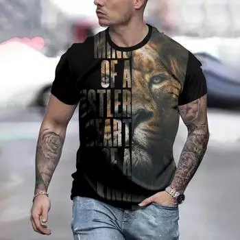 Мужская повседневная свободная футболка с круглым вырезом для активного отдыха больших размеров для фитнеса и спорта 2025 года, новая модная классическая футболка, одежда S