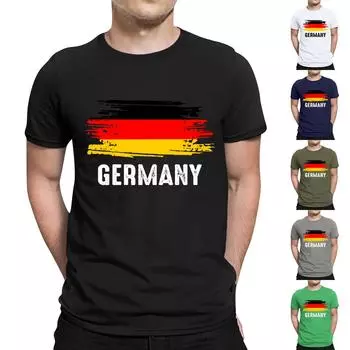 Мужская повседневная свободная футболка с принтом, пуловер с круглым вырезом, топ с короткими рукавами L чёрный