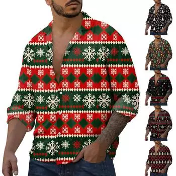 Мужская повседневная свободная рубашка с длинными рукавами, модная рубашка с лацканами, топ XL белый