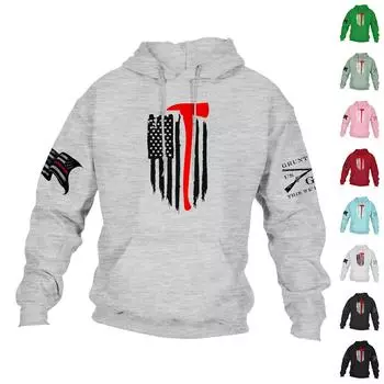 Мужская повседневная свободная толстовка с капюшоном и длинным рукавом с принтом и карманами L чёрный