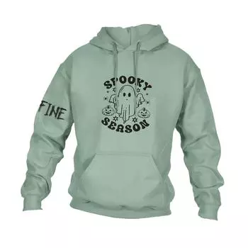 Мужская повседневная свободная толстовка с капюшоном и длинным рукавом с карманом и принтом «Хэллоуин» XXL