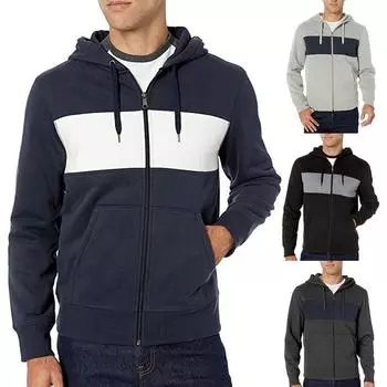 Мужская повседневная толстовка с длинным рукавом, осень-зима, толстовки, блузка, спортивные костюмы L серый