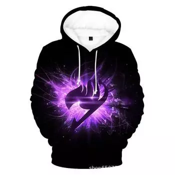 Мужская повседневная толстовка с капюшоном Explosive Fairy Tail Series с 3D-печатью M