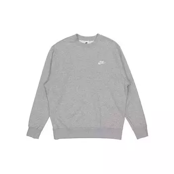 Мужская повседневная толстовка с круглым вырезом Nike Sportswear Club, серая BV2663-063