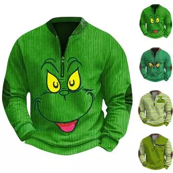 Мужская повседневная толстовка в стиле ретро с градиентным принтом L