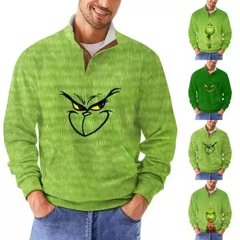 Мужская повседневная толстовка в стиле ретро с градиентным принтом L