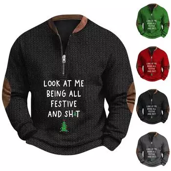 Мужская повседневная толстовка в стиле ретро с градиентным принтом L чёрный