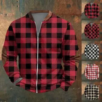 Мужская повседневная толстовка в стиле ретро с градиентным принтом L