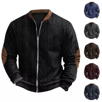 Мужская повседневная толстовка в стиле ретро с градиентным принтом XXL