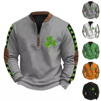 Мужская повседневная толстовка в стиле ретро с градиентным принтом L чёрный