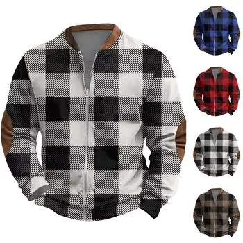 Мужская повседневная толстовка в стиле ретро с градиентным принтом XXL чёрный