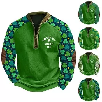 Мужская повседневная толстовка в стиле ретро с градиентным принтом S