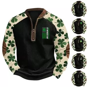 Мужская повседневная толстовка в стиле ретро с градиентным принтом XXXXL