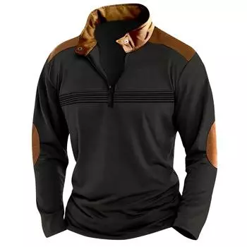 Мужская повседневная толстовка в стиле ретро с градиентным принтом S зелёный