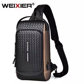 Мужская повседневная водонепроницаемая сумка через плечо с высокой эстетической ценностью, тканая сумка для спорта на открытом воздухе, велосипедная сумка X317