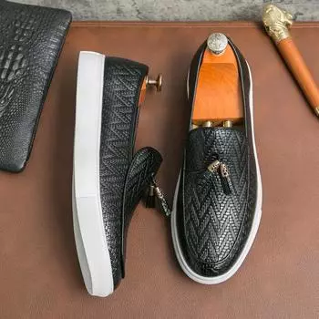 Мужская повседневная вулканизированная обувь Мужская удобная модная обувь для ходьбы Европейско-американская деловая обувь для путешествий Размеры 38-47 38