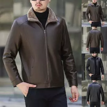 Мужская повседневная зимняя теплая верхняя блузка, утепленная верхняя одежда, верхняя блузка, куртка M чёрный