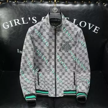 Мужская приталенная куртка класса люкс осень/зима 2023 года: Стильная универсальная верхняя одежда XL серый