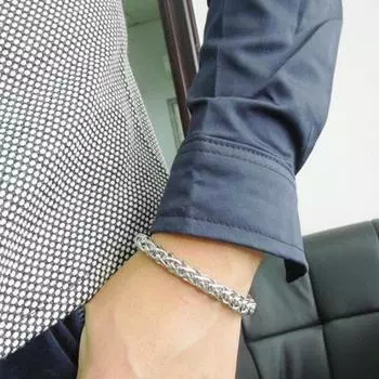 Мужская простая модная ручная цепочка из нержавеющей стали для мальчиков, подарок, очаровательный орнамент 3mm