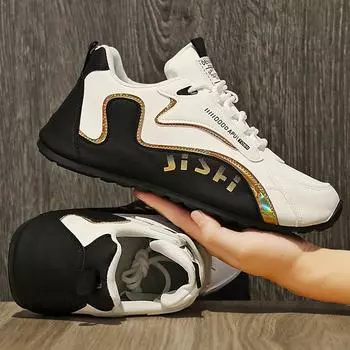 Мужская противоскользящая и износостойкая уличная модная увеличивающая повседневная обувь Спортивная обувь Мужская обувь Кроссовки 39 белый