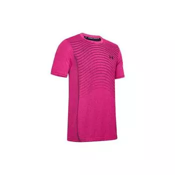 Мужская прямая футболка Under Armour Regular Fit, топы, розовый 1351450-687 XL