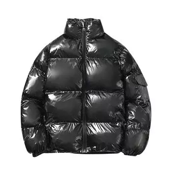 Мужская пуховая куртка, теплая хлопковая одежда, свободное пальто, хлебный костюм, утепленное теплое пальто XL серый