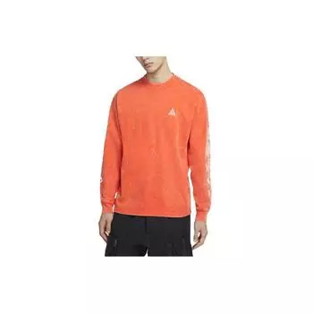 Мужская пуловер с длинными рукавами Nike ACG, толстовка с капюшоном, оранжевый CW3842-891 S