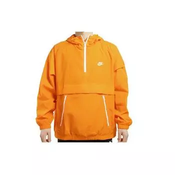 Мужская пуловерная куртка с капюшоном и логотипом Nike, верхняя одежда оранжевого цвета AR2213-812 XXL