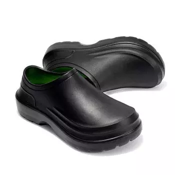 Мужская рабочая обувь для повара, водонепроницаемые маслостойкие кухонные рабочие ботинки для повара, нескользящие непромокаемые ботильоны, мужская защитная обувь для отеля, ресторана 39-40 чёрный