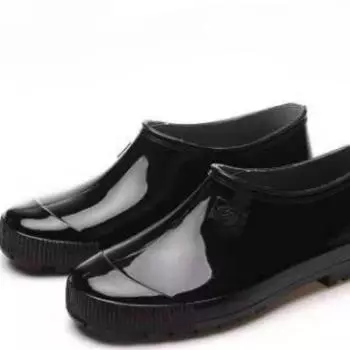 Мужская рабочая обувь Four Seasons, модные нескользящие короткие резиновые сапоги, износостойкая резиновая обувь для рыбалки, водонепроницаемая обувь Zapatos 39