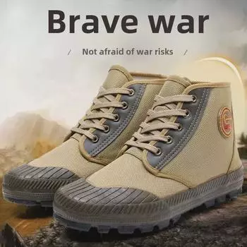 Мужская рабочая обувь с высоким берцем, износостойкая, нескользящая, для весны и осени - новый стиль, резиновая обувь для строительства на открытом воздухе 45