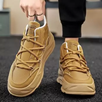 Мужская рабочая обувь с высоким верхом, модная универсальная спортивная обувь для отдыха на открытом воздухе, новая повседневная обувь 39