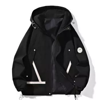 Мужская рабочая одежда повседневная весна и осень новые пальто мужские куртки с капюшоном мужские американские модные брендовые пары свободные куртки M