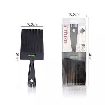 Мужская расческа с плоской вершиной, машинка для стрижки, расческа, парикмахерская, инструмент для стрижки волос чёрный
