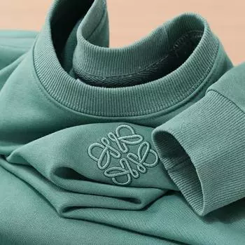 Мужская роскошная вышитая толстовка с круглым вырезом - коллекция Весна 2025 XL