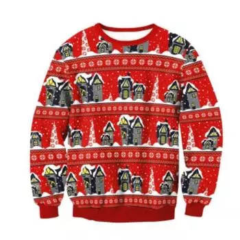 Мужская рождественская толстовка с принтом Санта-Клауса в 3D-стиле, графические толстовки с капюшоном, забавная футболка с круглым вырезом, уличная мужская одежда S