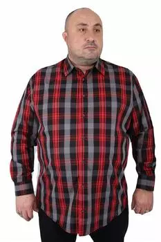 Мужская рубашка больших размеров больших размеров Мужская рубашка больших размеров Viento черная