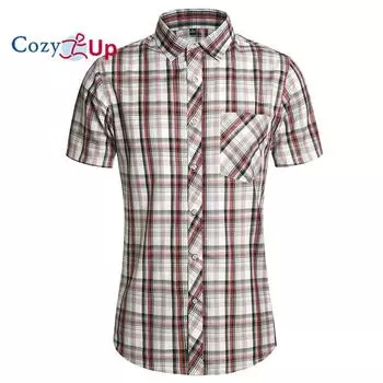 Мужская рубашка Cosy Up из гибкой ткани с короткими рукавами