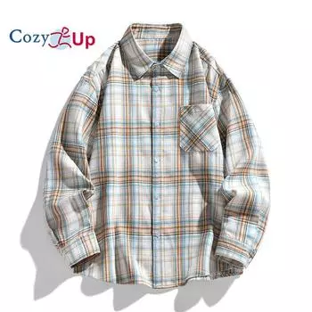 Мужская рубашка Cozy Up Western Flannel Plaid Shirt Snap-on Button M розы красного