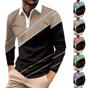 Мужская рубашка для гольфа, повседневная спортивная, с V-образным вырезом, ребристый воротник, с коротким рукавом, модная, повседневная, однотонная, однотонная, весна-лето, стандартная XL хаки