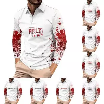 Мужская рубашка для гольфа, повседневная спортивная, с V-образным вырезом, ребристый воротник, с коротким рукавом, модная, повседневная, однотонная, однотонная, весна-лето, стандартная XXL киноварь