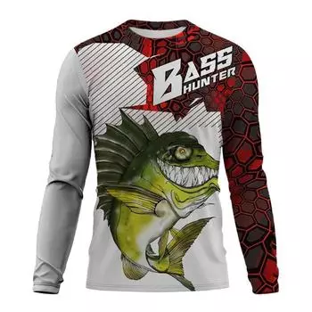 Мужская рубашка для рыбалки/Топ с защитой от ультрафиолета, UPF50+ Мужская рубашка с длинным рукавом для рыбалки/Летняя спортивная мужская одежда на открытом воздухе S