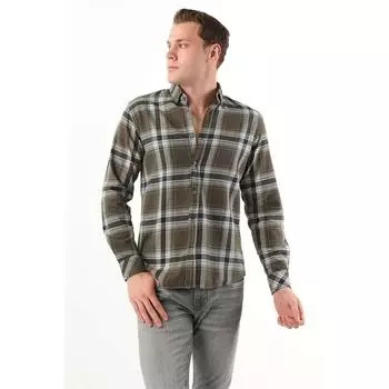 Мужская рубашка дровосека цвета хаки