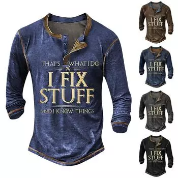 Мужская рубашка, футболки с графическим рисунком, одежда с 3D принтом, повседневная одежда, модный дизайн с длинным рукавом и принтом, удобный дизайн L чёрный