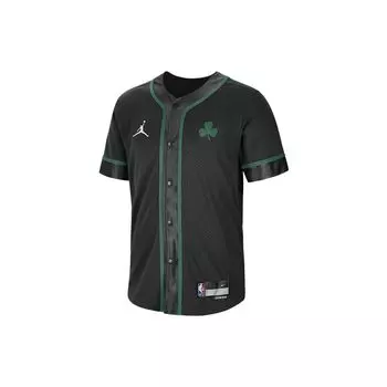 Мужская рубашка Jordan с круглым вырезом и кнопками Dri-Fit НБА с короткими рукавами Jordan, черные DN9828-010 XL