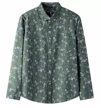 Мужская рубашка-кардиган с простым принтом, весна-осень, четыре сезона, тонкий срез, хлопковая, с длинными рукавами, с отворотами, повседневная рубашка на пуговицах 4XL