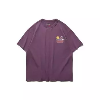 Мужская рубашка Li-Ning X Xlarge с короткими рукавами и короткими рукавами в культурном стиле Badfive, джем-фиолетовый AHSP947-1 L