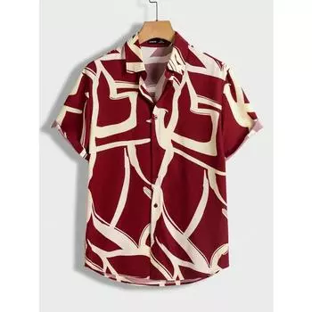 Мужская рубашка Manfinity Modomio с принтом по всей длине S